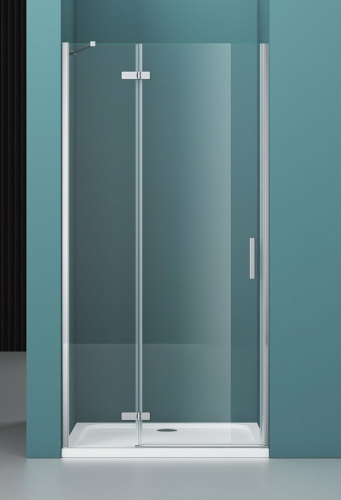 картинка Душевая дверь BelBagno Kraft 120 KRAFT-B-12-60/60-C-Cr-L профиль Хром стекло прозрачное от магазина Сантехстрой