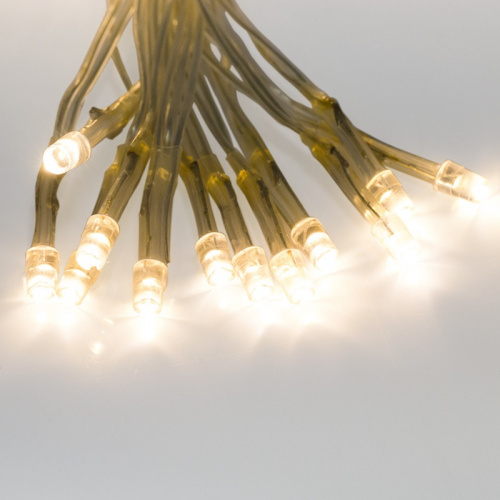 картинка Гирлянда Сеть 1,8х1,5м,  прозрачный ПВХ,  180 LED ТЕПЛЫЙ БЕЛЫЙ от магазина Сантехстрой