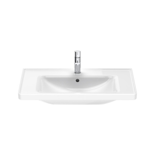 картинка Duravit D-Neo Раковина накладная 800х480  мм, с переливом, с 1 отв. под смеситель,  с WonderGliss, цвет: белый от магазина Сантехстрой
