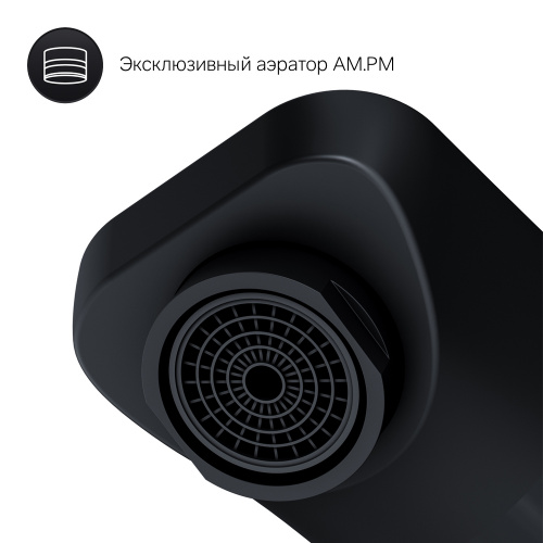картинка F85A72622 X-Joy, смеситель д/умывальника, монтируемый в стену, чёрный, шт. от магазина Сантехстрой