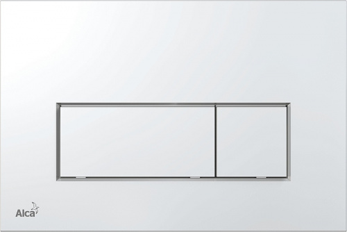 картинка Инсталляция Alcadrain AM101/1120-4:1 RU M571-0001 для унитаза с клавишей смыва Хром глянец от магазина Сантехстрой