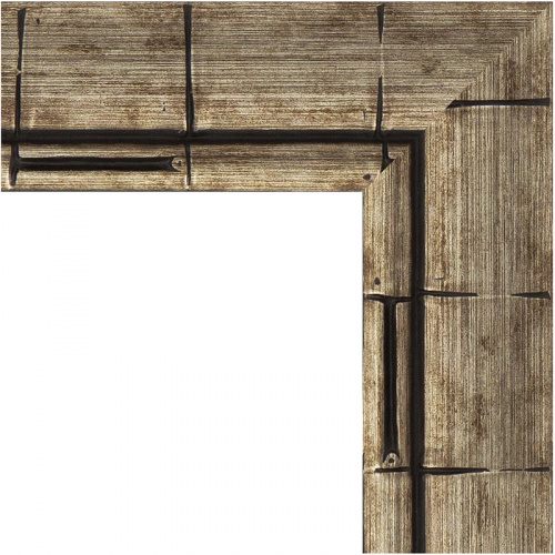 картинка Зеркало Evoform Exclusive-G 103х103 BY 4437 с гравировкой в багетной раме - Серебряный бамбук 73 мм от магазина Сантехстрой