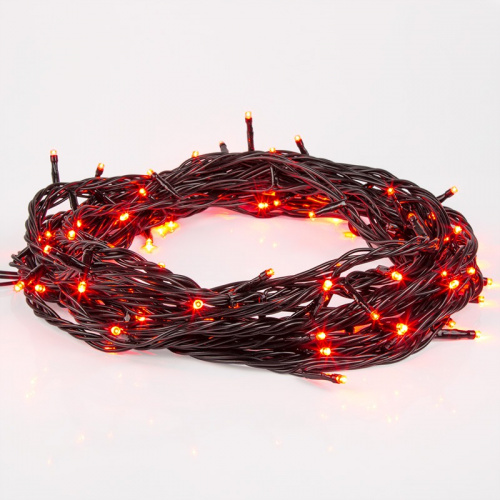 картинка Гирлянда Твинкл Лайт 10 м,  черный ПВХ,  100 диодов,  цвет красный от магазина Сантехстрой