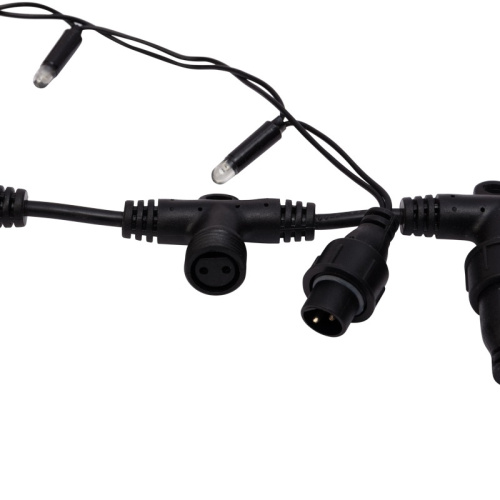 картинка Гирлянда Светодиодный Дождь 2х6м,  постоянное свечение,  черный провод,  230 В,  диоды БЕЛЫЕ от магазина Сантехстрой