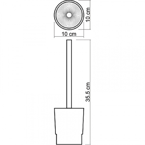 картинка Ершик для унитаза WasserKRAFT K-C182 Белый от магазина Сантехстрой