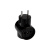 картинка Тройник электрический РЕТРО 10 А без заземления черный (карболит) REXANT от магазина Сантехстрой