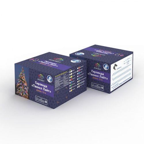 картинка Гирлянда Твинкл Лайт 20 м,  черный ПВХ,  200 диодов,  цвет мультиколор от магазина Сантехстрой