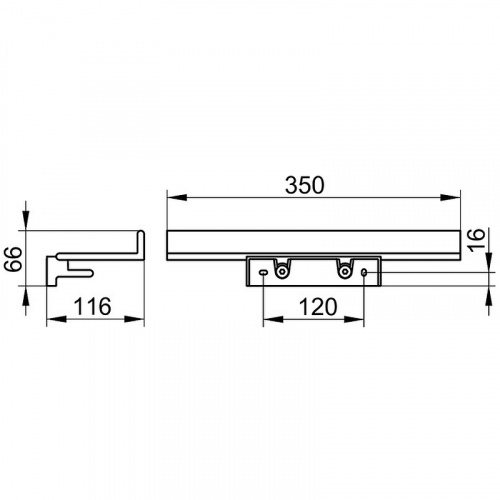 картинка Металлическая полка Keuco Collection Reva 12858 510000 Белая от магазина Сантехстрой