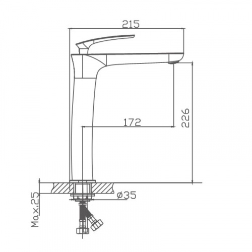 картинка Смеситель для раковины Haiba (HB11616) от магазина Сантехстрой
