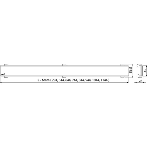 картинка Решетка для душевого лотка Alcaplast Design-750Antic Бронза от магазина Сантехстрой