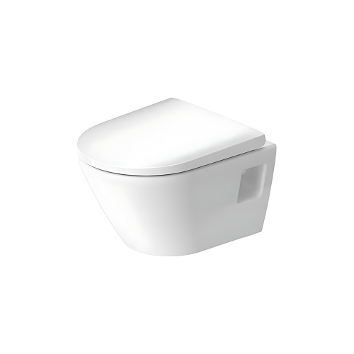 картинка Duravit D-Neo Унитаз подвесной укороченный, 370 x 480 мм, безободковый, в комплекте с сиденьем 0021690000 цвет: белый "СПЕЦЦЕНА с нашего склада!" от магазина Сантехстрой