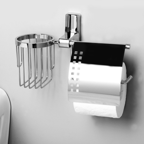 картинка Держатель туалетной бумаги и освежителя воздуха WasserKRAFT Leine K-5059 Хром от магазина Сантехстрой