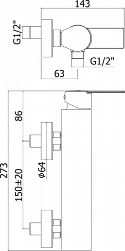фото смеситель для душа paffoni 243690 хром