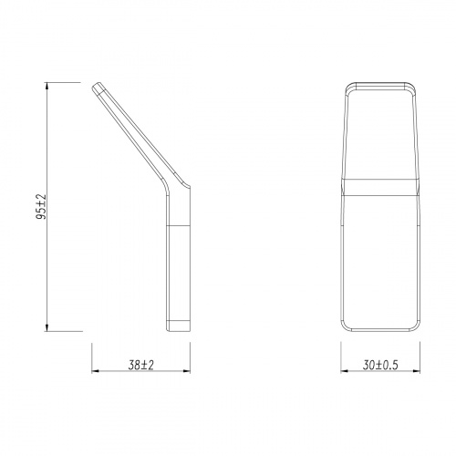 картинка Крючок одинарный Lemark SMOOTH LINE для полотенец и халатов, графит (9716003) от магазина Сантехстрой