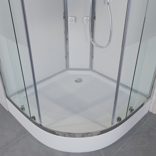 картинка Душевая кабина Niagara Ultra NG-302-01 (100х100х220) низкий поддон(16см),стекло матовое,4 места от магазина Сантехстрой