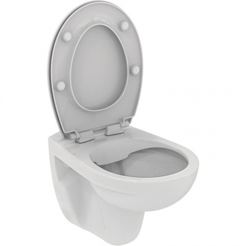 картинка Унитаз Ideal Standard Eurovit K881201 подвесной с сиденьем Микролифт от магазина Сантехстрой