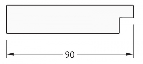 картинка Зеркало Evoform Definite Floor 201х111 BY 6024 в багетной раме - Алюминий 90 мм от магазина Сантехстрой
