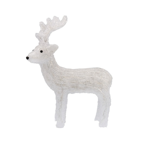 картинка Акриловая светодиодная фигура Северный олень 45 см,  100 светодиодов,  IP65, понижающий трансформатор в комплекте NEON-NIGHT от магазина Сантехстрой