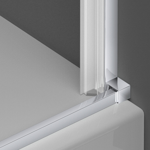 картинка Душевая дверь Alpha VDP-3AL800MT , хром, стекло текстурное от магазина Сантехстрой