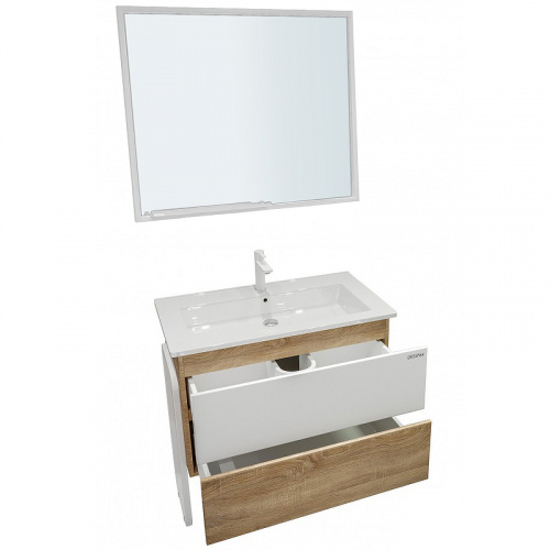 картинка Зеркало Grossman Лофт 90 209002 Белое от магазина Сантехстрой