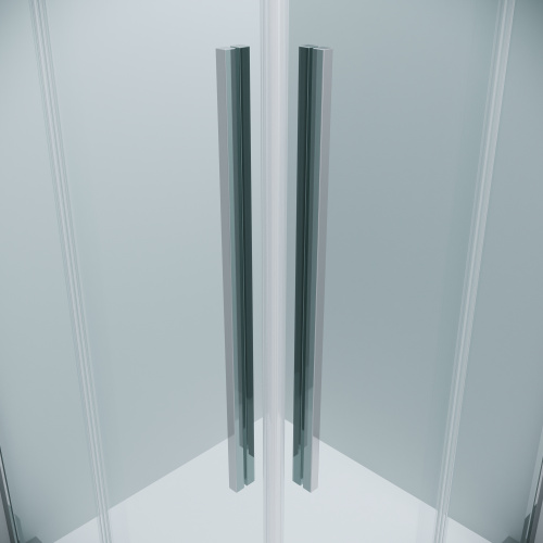 картинка Душевое ограждение Grossman Galaxy 1/2.K33.01.10.10.00-1/2.K33.01.80.10.00 (100х80х195) раздвижная,хром,стекло прозрачное,2 места от магазина Сантехстрой