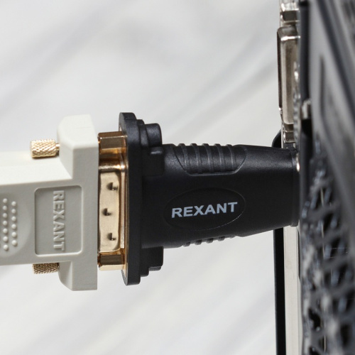 картинка Переходник штекер HDMI - гнездо DVI-I REXANT от магазина Сантехстрой