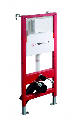 картинка Пневматическая система инсталляции для подвесного унитаза 500х1125 (4 в 1 с клавишей смыва) Terminus от магазина Сантехстрой