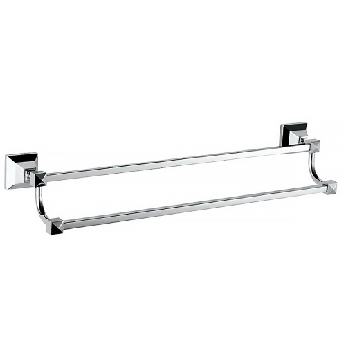 картинка Полотенцедержатель трубчатый AZARIO ALTRE двойной 60 см, хром (AZ96002B) от магазина Сантехстрой