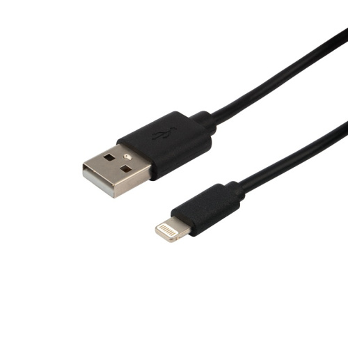 картинка Кабель USB-Lightning для iPhone/PVC/black/1m/REXANT от магазина Сантехстрой