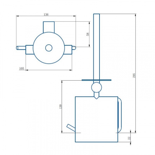 картинка Держатель для туалетной бумаги Haiba хром (HB8411) от магазина Сантехстрой
