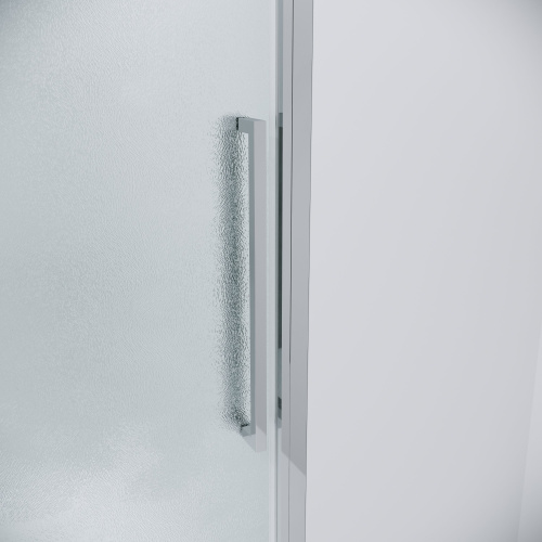 картинка Дверь в нишу 100.K33.02.130.10.02 Cosmo (130*195) хром, стекло шиншилла, 1 место от магазина Сантехстрой