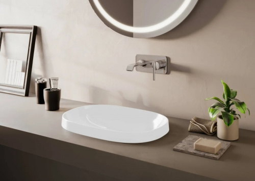 картинка Раковина Vitra Frame 56 5652B403-0016 Белая от магазина Сантехстрой