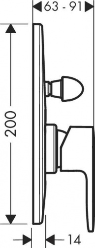 фото смеситель для ванны hansgrohe 71449000 хром
