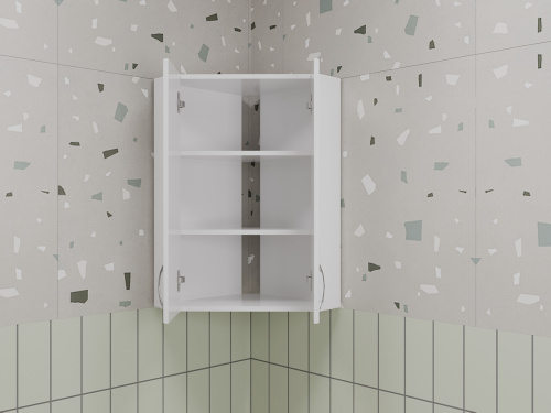 картинка Подвесной шкаф Style Line 450/800 угловой (стекло) от магазина Сантехстрой