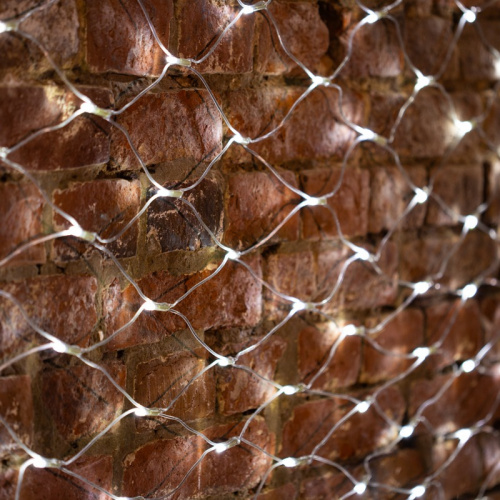 картинка Гирлянда Сеть 2х1,5м,  свечение с динамикой,  прозрачный ПВХ,  288 LED,  230 В,  цвет: Белый от магазина Сантехстрой