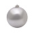 картинка Елочная фигура Шар 15 см,  цвет серебряный глянцевый от магазина Сантехстрой