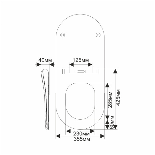 картинка Cиденье для унитаза из дюропласт с микролифтом, белое MLN-HY-B2342 от магазина Сантехстрой