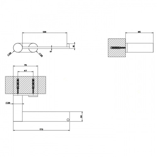 картинка GESSI 316 Держатель для туалетной бумаги вертикальный или горизонтальный, цвет: steel brushed от магазина Сантехстрой