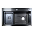 картинка Кухонная мойка AZARIO NAOMI (750*460*220) нержавеющая сталь черный соты (сифон, сифон, корзина, доска) (AZB7546H) от магазина Сантехстрой