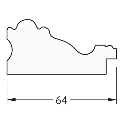 картинка Зеркало Evoform Definite 145х55 BY 3109 в багетной раме - Версаль кракелюр 64 мм от магазина Сантехстрой