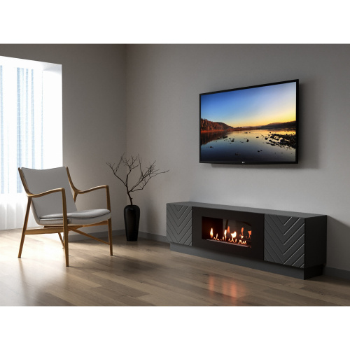 картинка Тумба с биокамином Firelight BFP-P1700V графит от магазина Сантехстрой