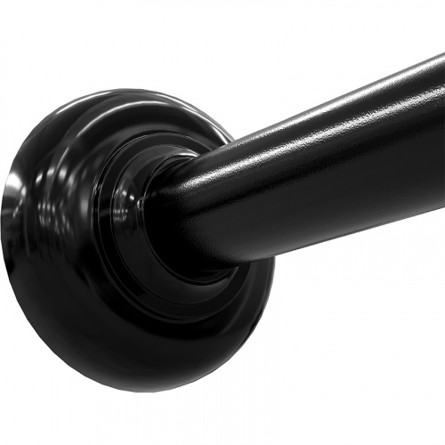 картинка Карниз для ванны WasserKRAFT Elbe 90x90 SC-729090 Черный от магазина Сантехстрой