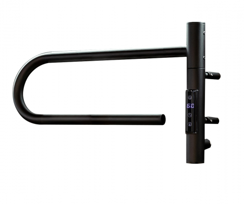 картинка Полотенцесушитель электрический Vincea VTD-1P1BE 39x25, черный, таймер от магазина Сантехстрой