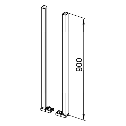 картинка TECE Удлиненные опоры для модулей TECEprofil, регулировка высоты 200 - 500 мм, комплект 2 шт от магазина Сантехстрой