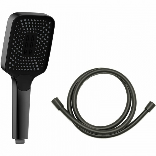 картинка Душевая система Vincea VSFW-431T1RMB с термостатом Черная матовая от магазина Сантехстрой