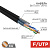 картинка Кабель витая пара F/UTP,  CAT 5e, PE,  4PR,  24AWG, OUTDOOR, SOLID,  черный,  с тросом,  305 м,  PROconnect от магазина Сантехстрой
