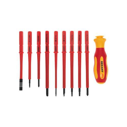 картинка Набор отверток диэлектрических,  123 предмета REXANT от магазина Сантехстрой