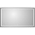 картинка Зеркало BelBagno Kraft 140 SPC-KRAFT-1400-800-LED-TCH-WARM-NERO с подсветкой Черное с сенсорным выключателем и подогревом от магазина Сантехстрой