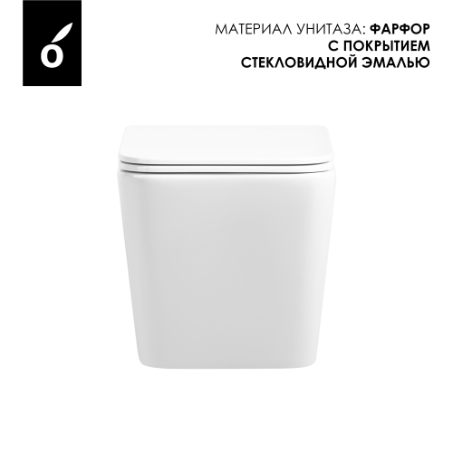 картинка Унитаз подвесной с сиденьем микролифт Oliveeka (белый) от магазина Сантехстрой