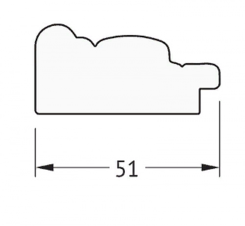 картинка Зеркало Evoform Definite 103х53 BY 1054 в багетной раме - Сухой тростник 51 мм от магазина Сантехстрой